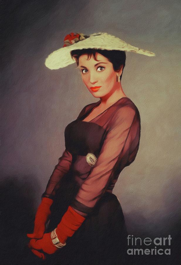 Linda Cristal, Vintage Actress Painting