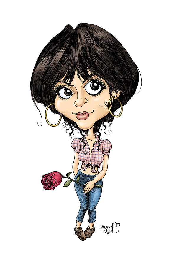 Linda Rondstadt Drawing by Mike Scott