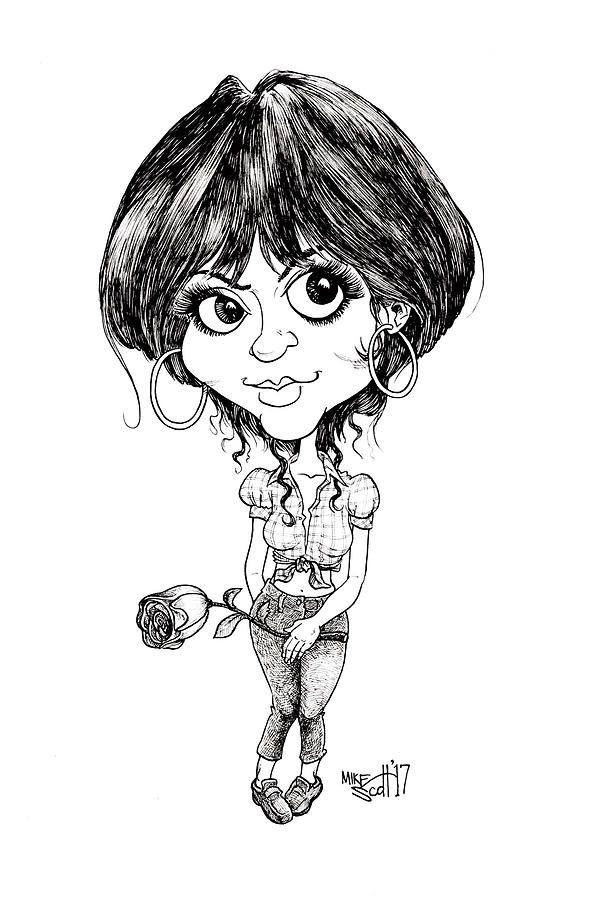 Linda Ronstadt Drawing by Mike Scott