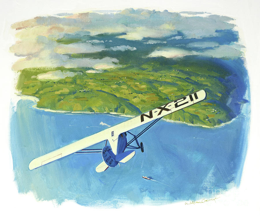 Lindberghs Flight - Quest Within Reach Painting by Douglas Jones