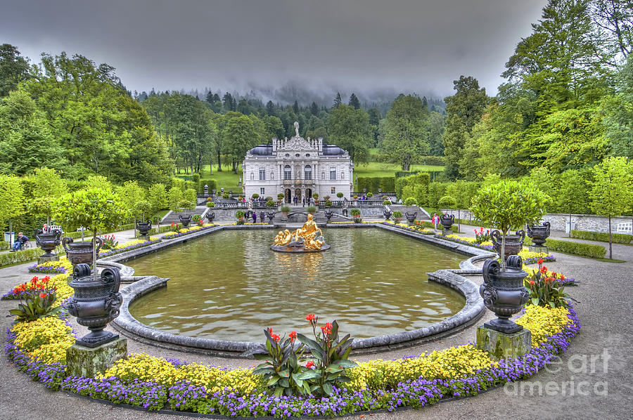 Castle Photograph - Linderhof Palace -  Ettal Germany by Paolo Signorini