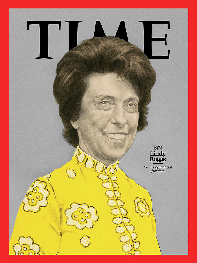 Time Photograph - Lindy Boggs, 1974 by Illustration by Edward Kinsella for TIME