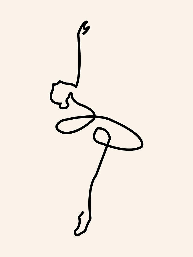 Line Art Ballet Digital by Safa