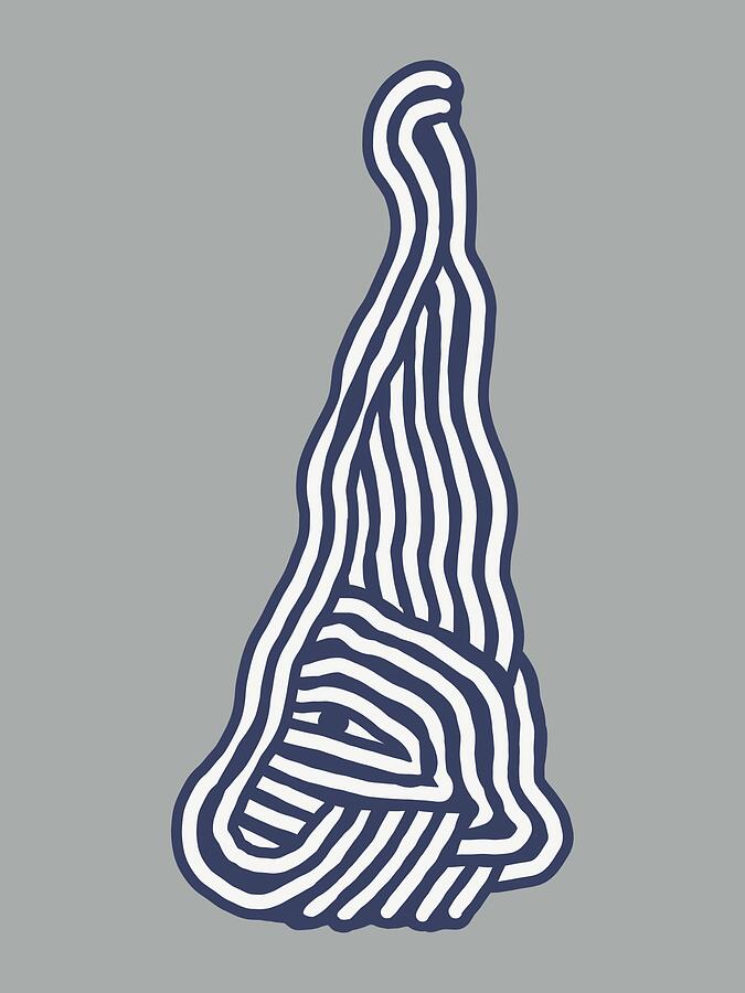 Abstract Painting - Line art Sculpt in grey 02 by Little Dean