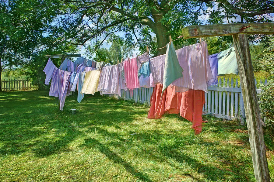 Line Dry - Laundry Photograph by Nikolyn McDonald