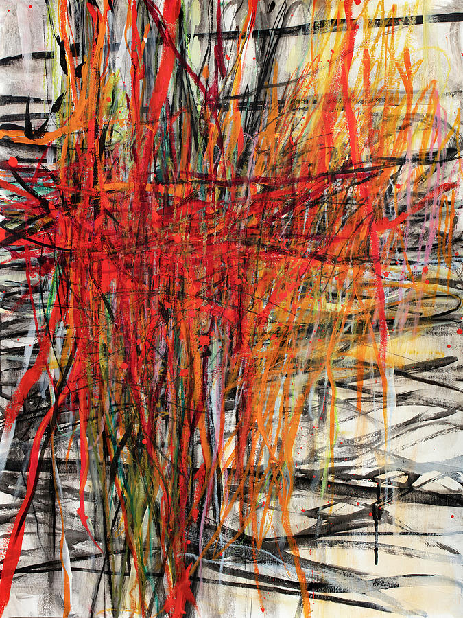 Line of Fire #1 Painting by Jane Davies