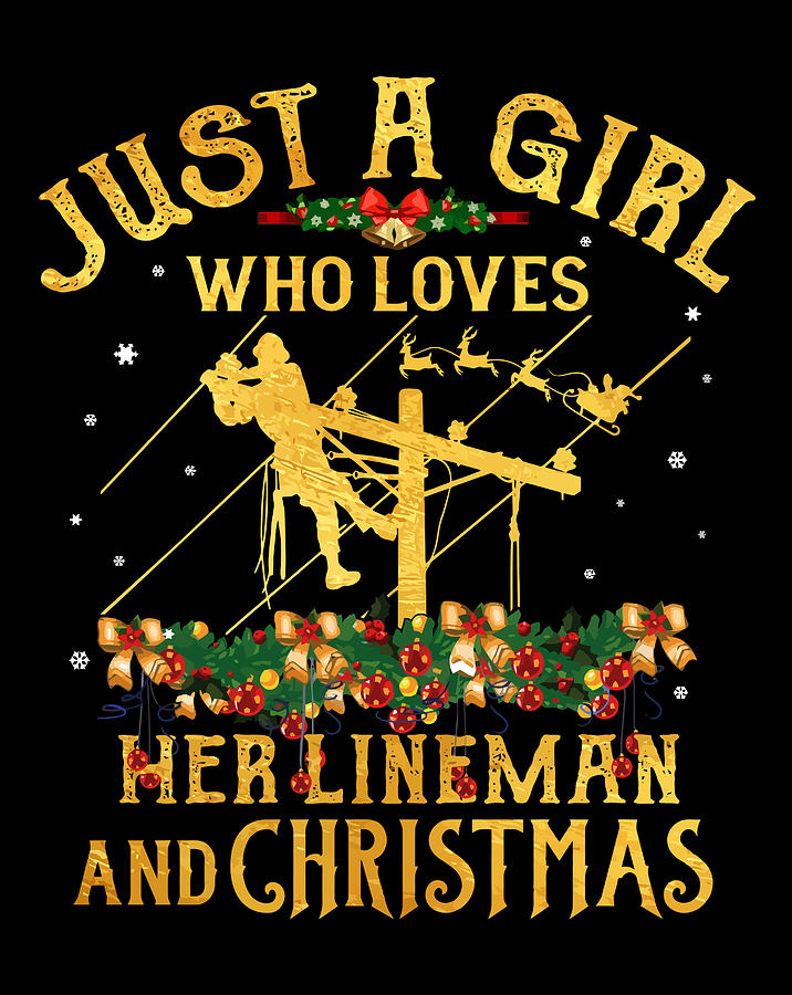 lineman christmas shirt