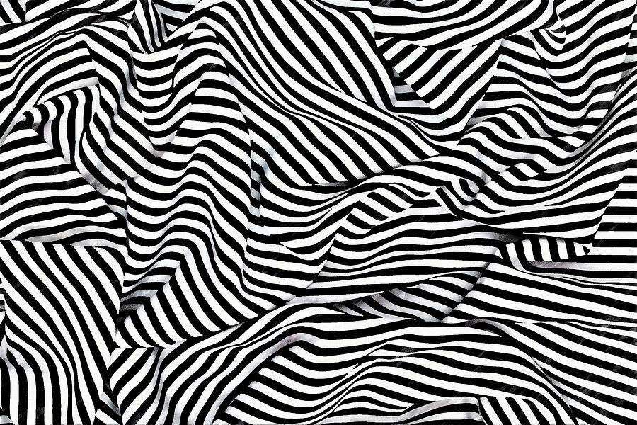 Lines - Black and  White Painting by Art Market America