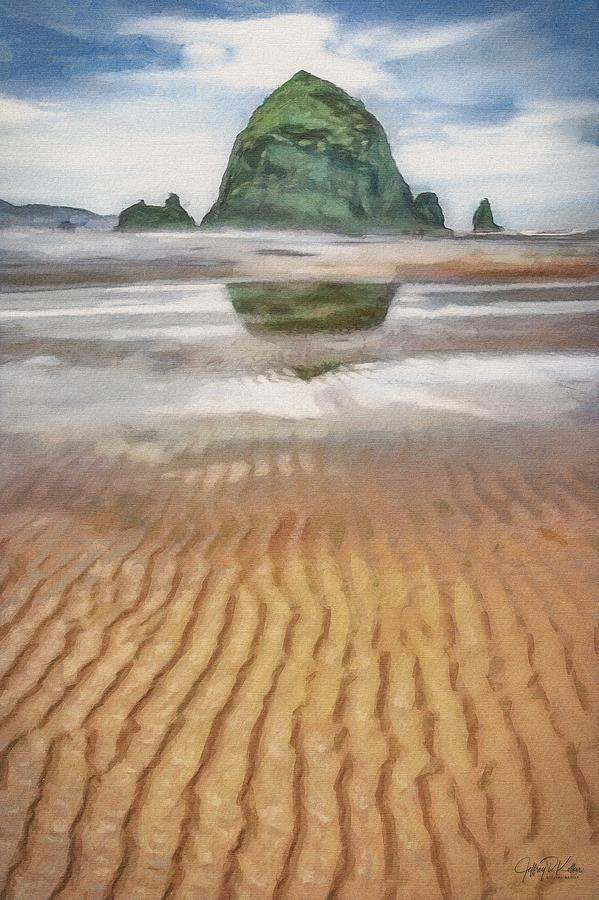 Lines in Sand Painting by Jeffrey Kolker