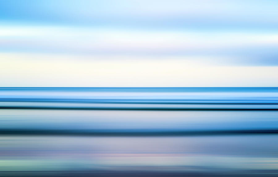 Blue Lines Coastal Abstract San Diego Coast Photograph by Joseph S Giacalone