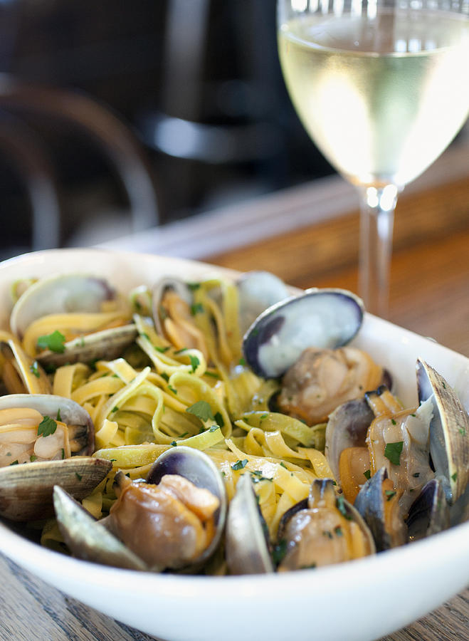 Linguine with clams Photograph by Lara Hata