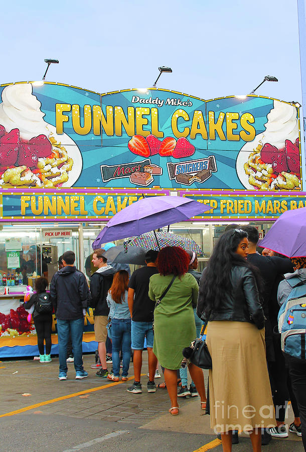 Lining Up For Funnel Cakes Photograph by Nina Silver