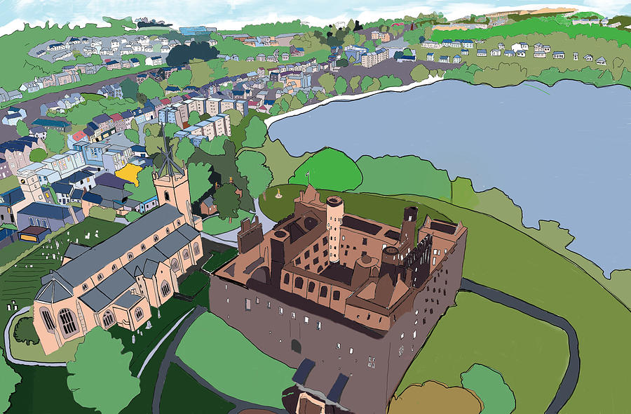 Linlithgow Palace  Digital Art by John Mckenzie