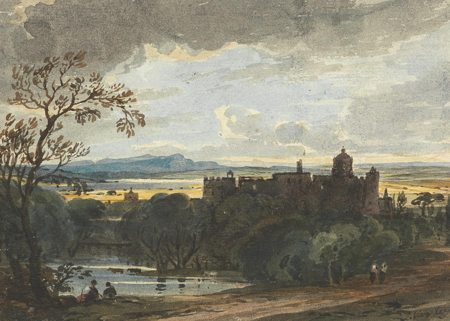 Linlithgow Palace Drawing by John Varley