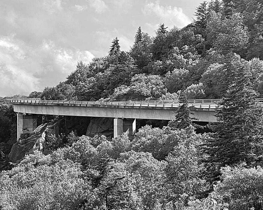 Linn Cove Viaduct BW Photograph by Lee Darnell