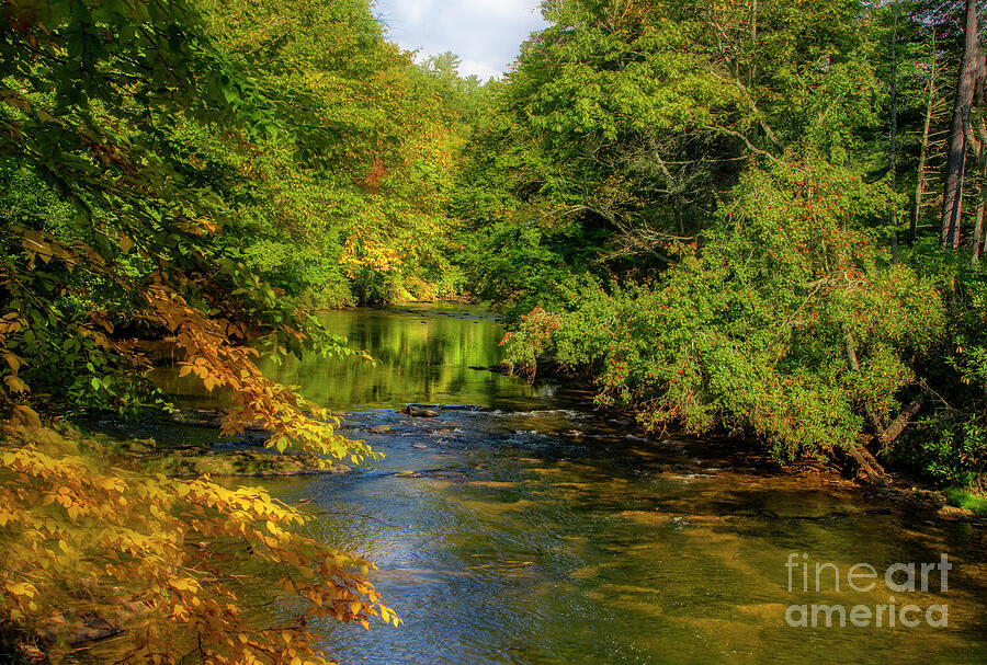 Linville River in Autumn Photograph by Shelia Hunt