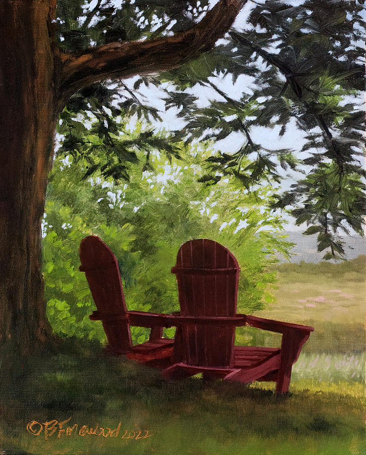 Garden Painting - Linwood Relaxation by Bill Finewood