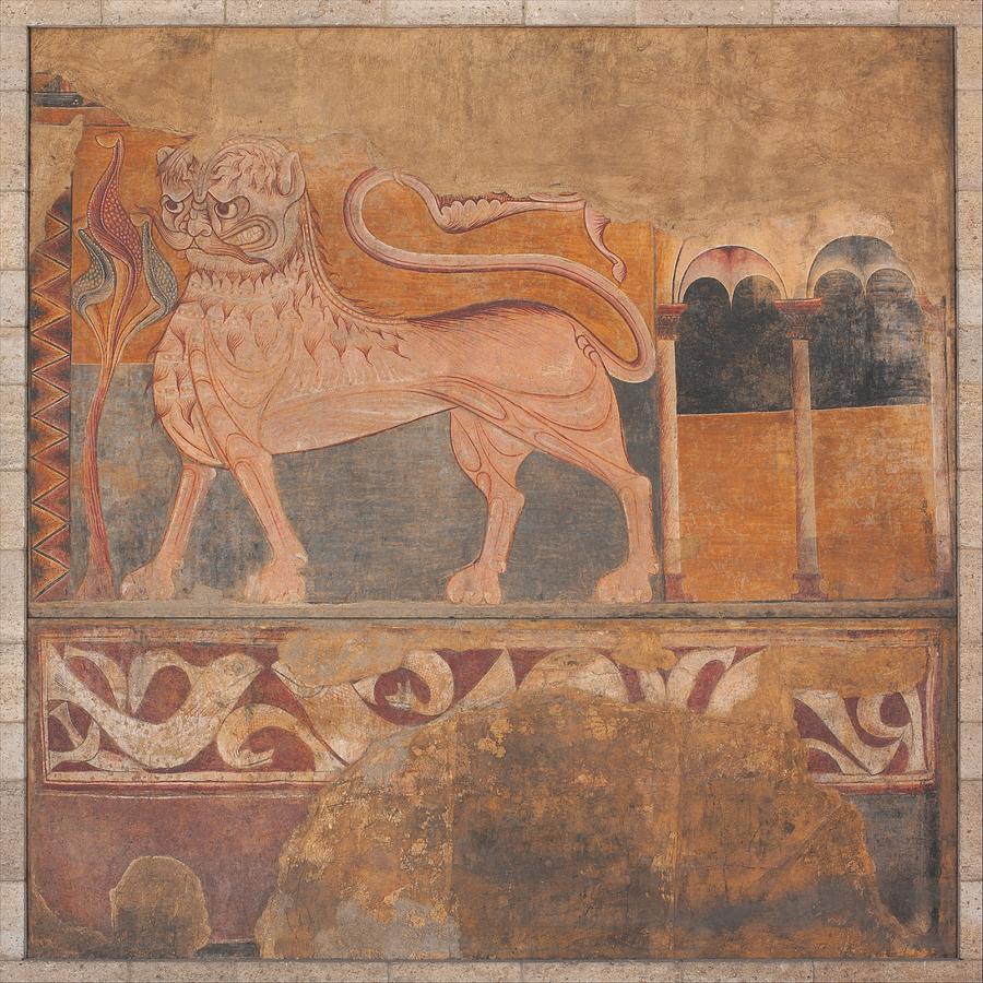 Lion After 1200 Spanish Painting