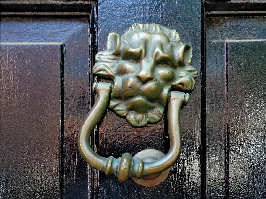  Lion Head Door Knocker Photograph by Lyuba Filatova