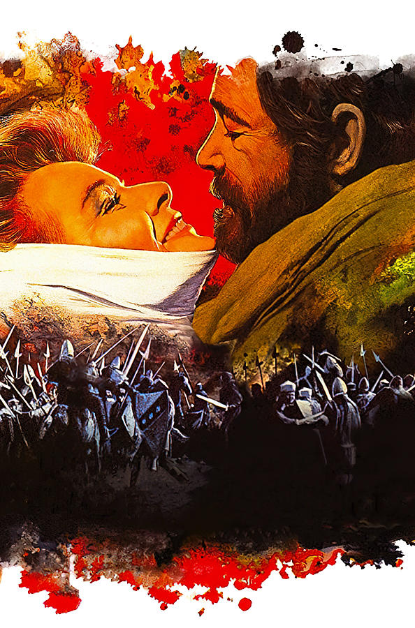 Katharine Hepburn Painting - Lion in Winter, 1968, movie poster painting by Movie World Posters