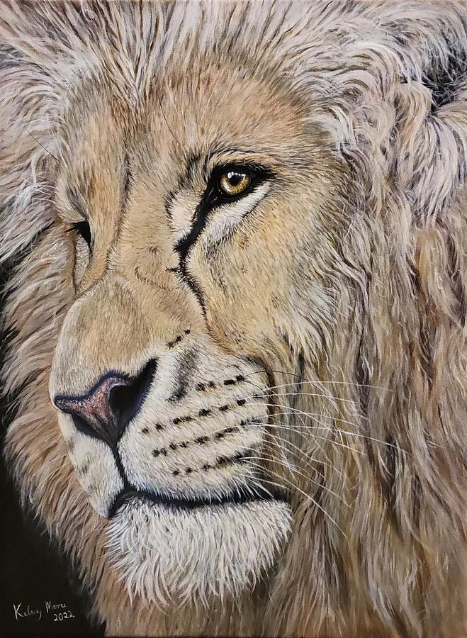 Lion Painting by Kelsey Moore - Fine Art America