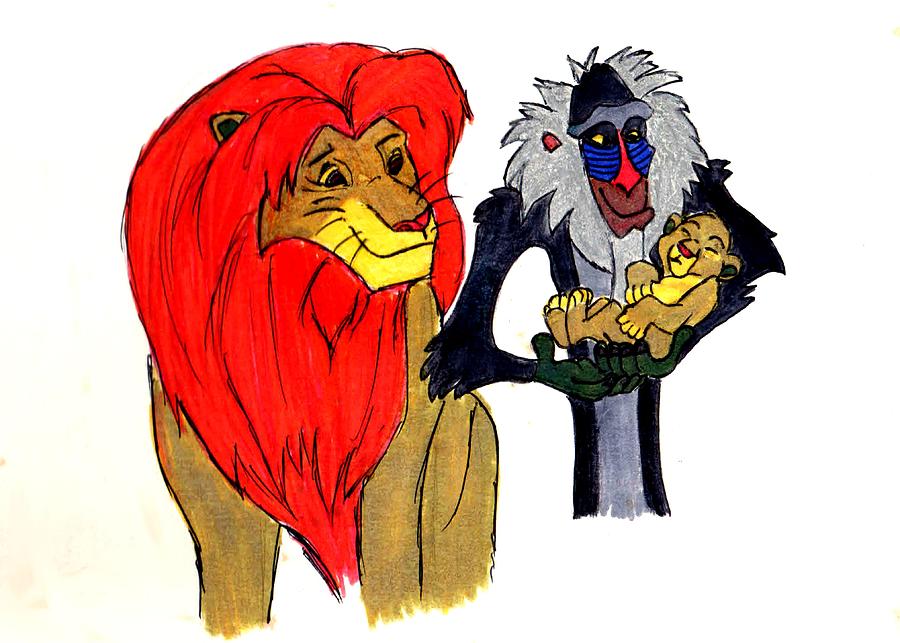 alliantie semester Voorlopige Lion King-Birth of Simba Drawing by Sowmya Raghunathan - Pixels