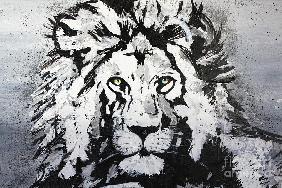 Lion Life Painting Painting by Kathleen Artist PRO