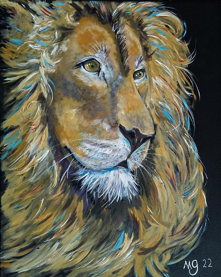 Lion Painting by Mindy Gibbs - Fine Art America