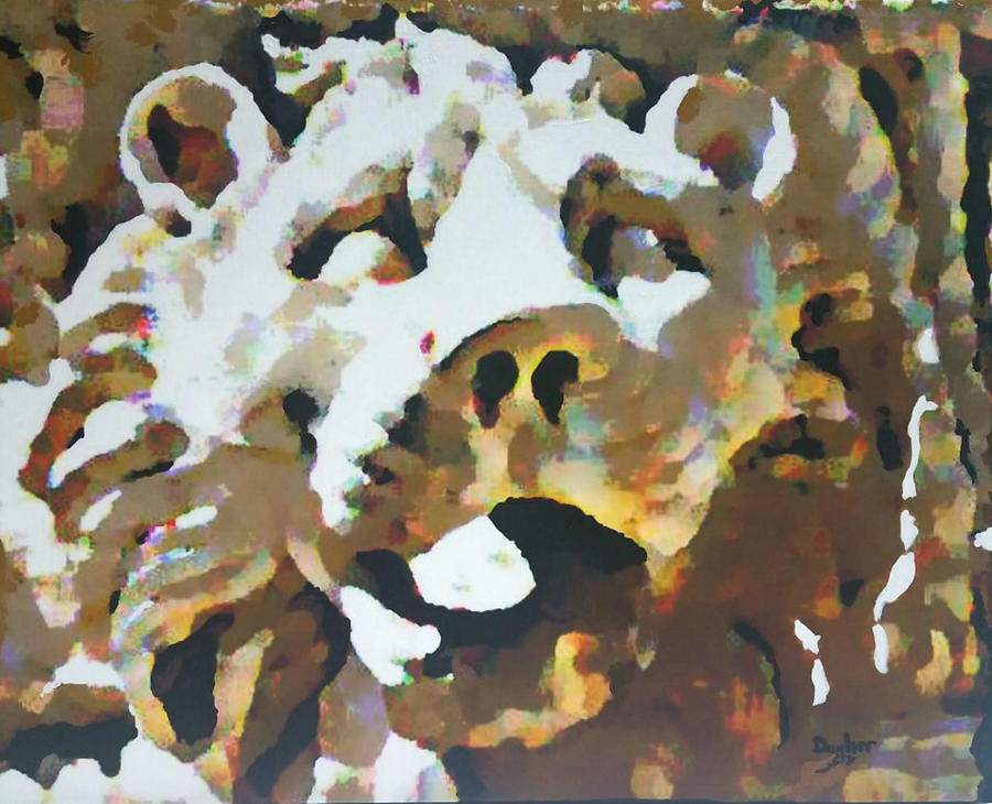 Lion of Baalbek Painting by Joe Dagher