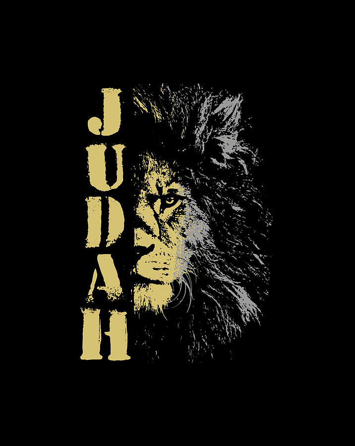 Lion Of Judah Design Hebrew Israelite Design Digital Art by Sue Qin Koh