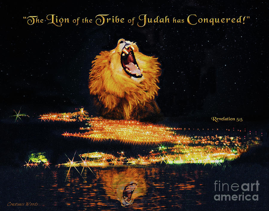 Lion Of Judah Has Conquered Painting by Constance Woods