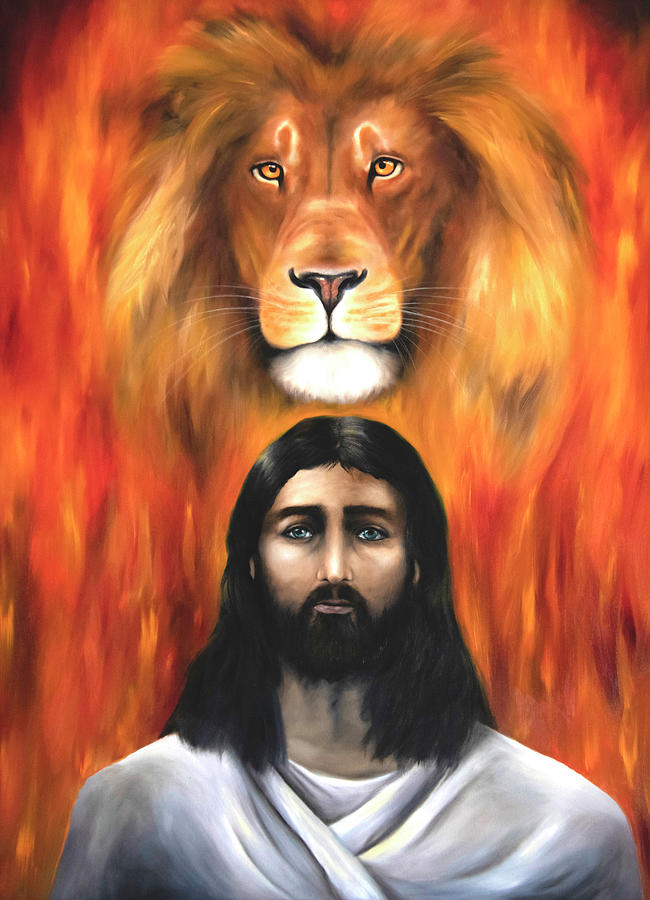 Inspirational Painting - Lion of Judah by Shannon Renshaw