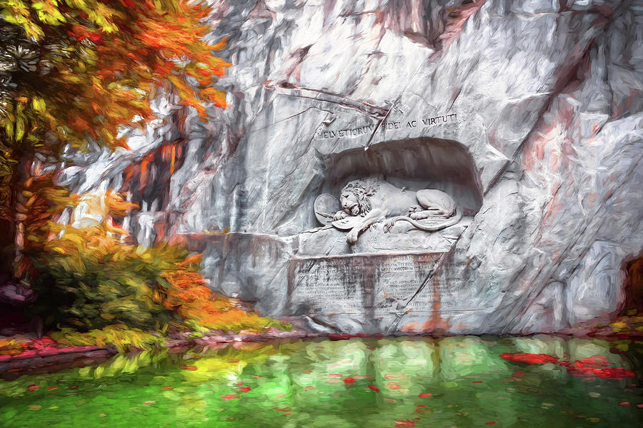 Lion of Lucerne Switzerland Photograph by Carol Japp | Pixels