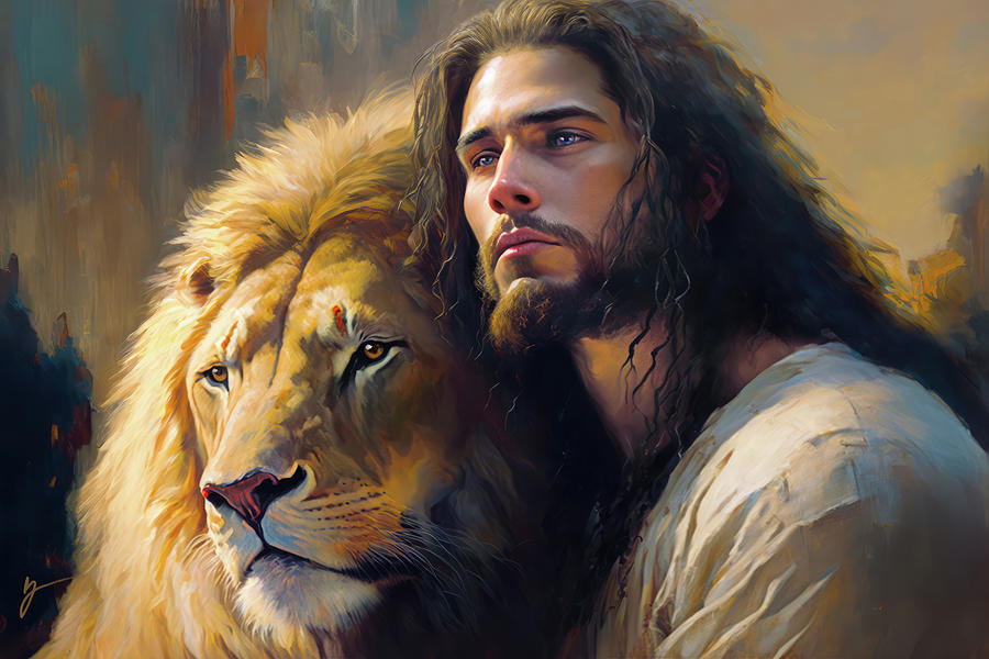 Lion of Righteousness Painting by Greg Collins