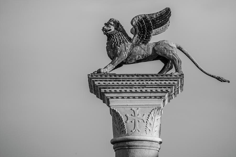 Lion of Venice in Saint Marks Square  Photograph by John McGraw