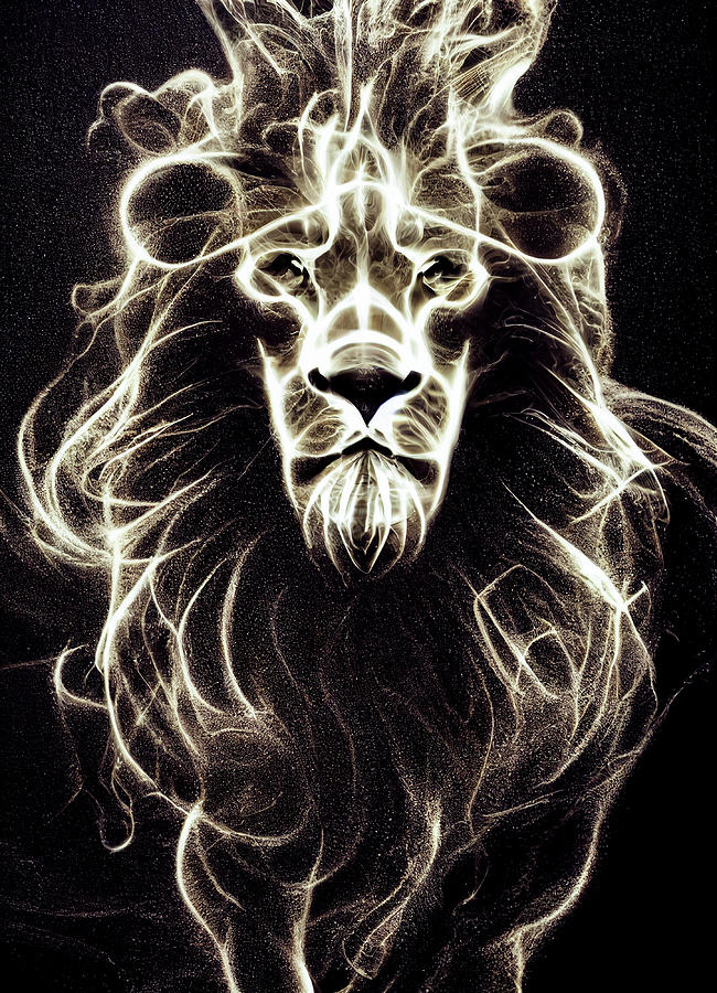 Lion Portrait Digital Art by Billy Bateman - Fine Art America