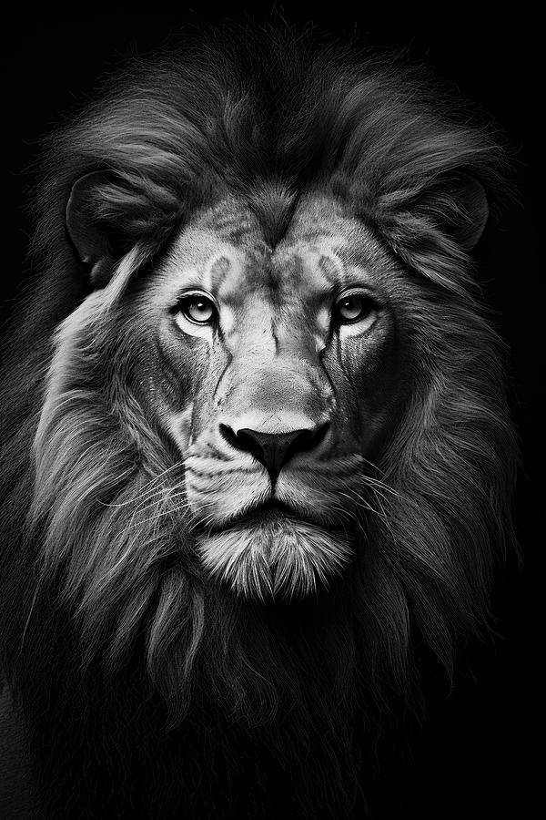 Lion portrait Digital Art by Imagine ART