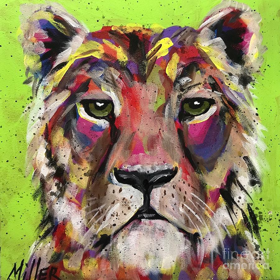 Lion Pride Painting by Tracy Miller