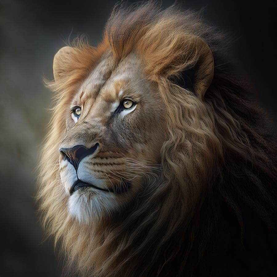 Lion Digital Art by Rene Stanley - Fine Art America