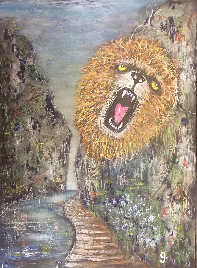 Lion Rock Dovedale Painting By Gordon Bell