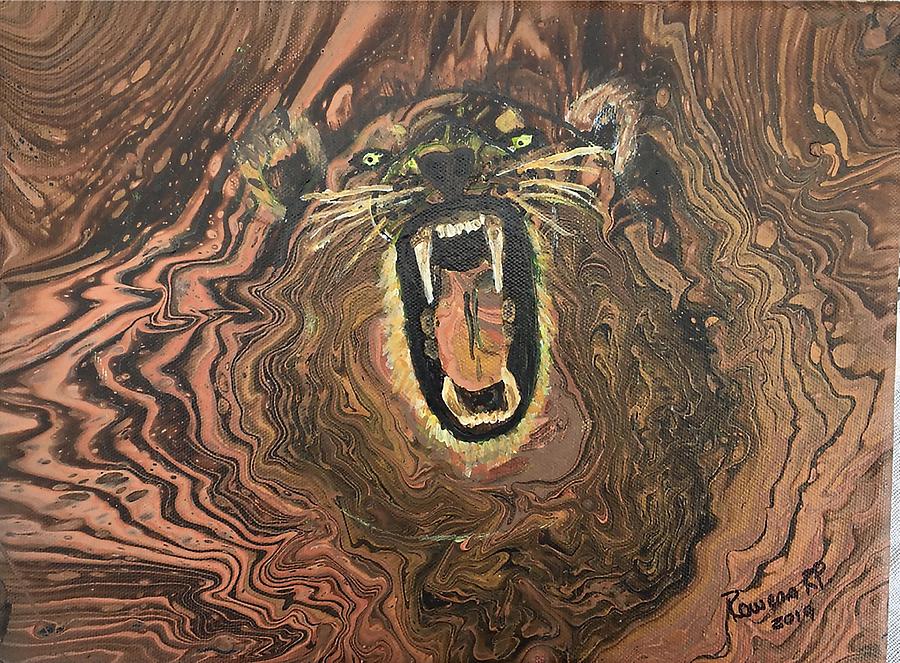 Lion  Painting by Rowena Rizo-Patron