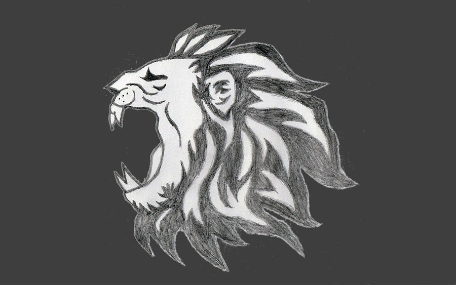 Lion Drawing - Lion Side Face by Sandeep Choudhary Lion Drawing - Lion Side Face by Sandeep Choudhary