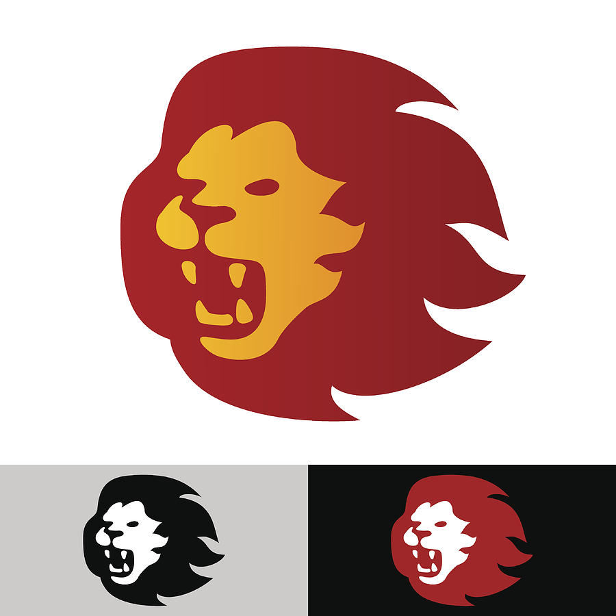 Lion Symbol Drawing by Daz2d