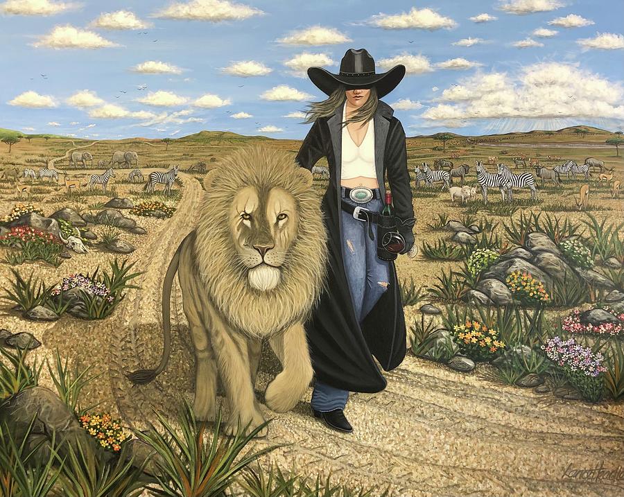 Lion Tamer Painting by Lance Headlee