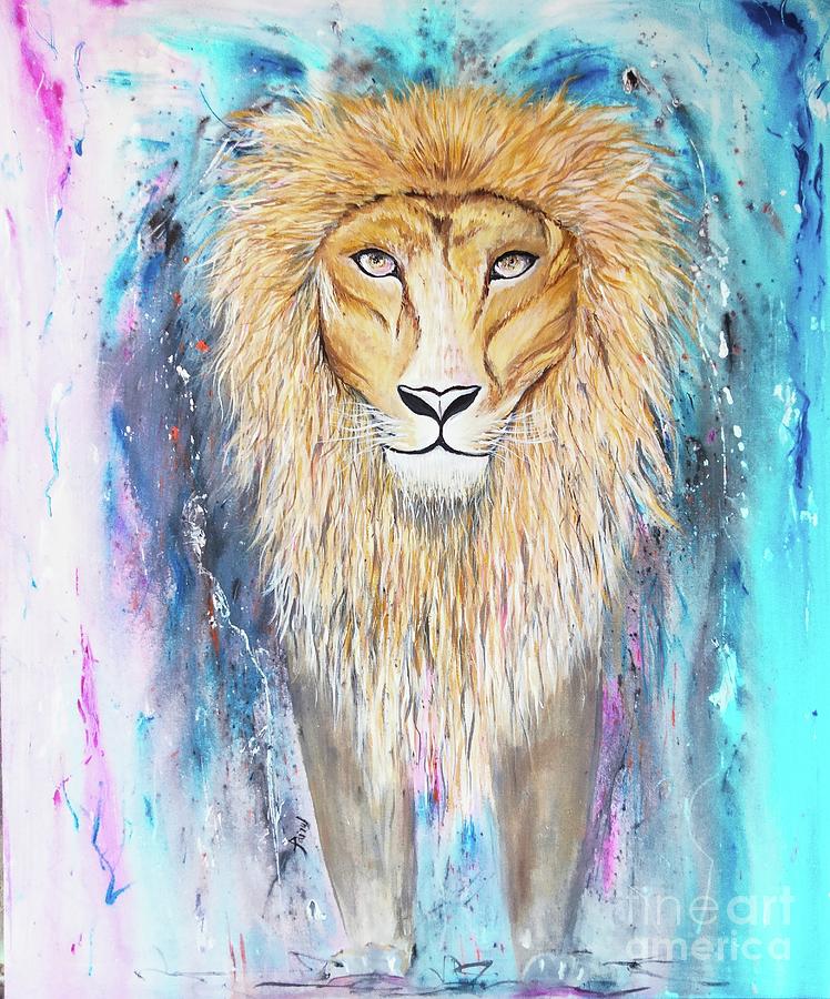 Lion The King Of Animal Kingdom, 2022 Painting