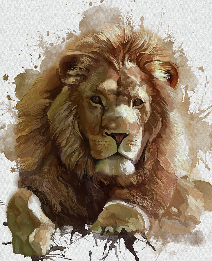 Lion Vintage Artistic V2 Digital Art by Bekim M - Fine Art America