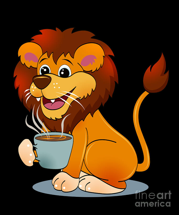  Arawat Cute Lion Coffe Mug with Lion Inside Cute Lion