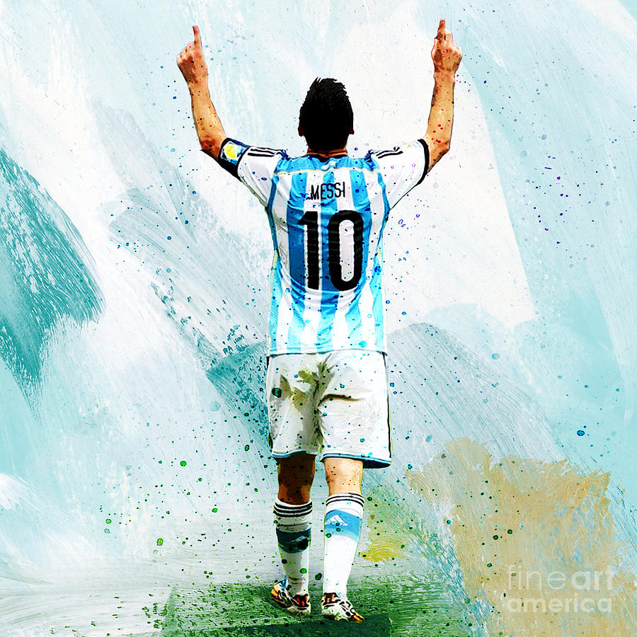 Lionel Messi Painting - Lionel Messi 92ui by Gull G