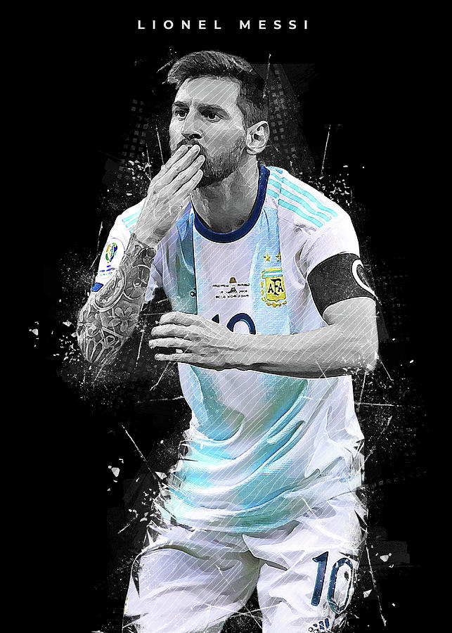 Lionel Messi Argentina Digital Art by Vince Ruz - Pixels