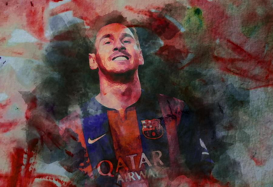 Lionel Messi  Mixed Media by Brian Reaves